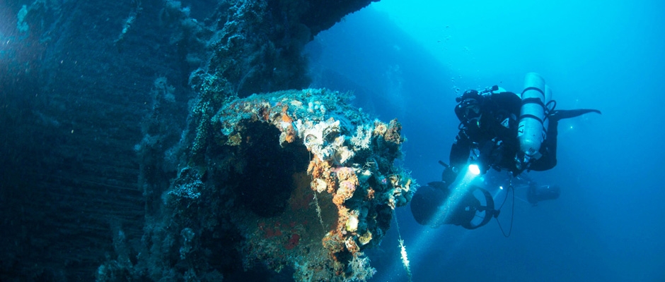 The wreck of the Loredan